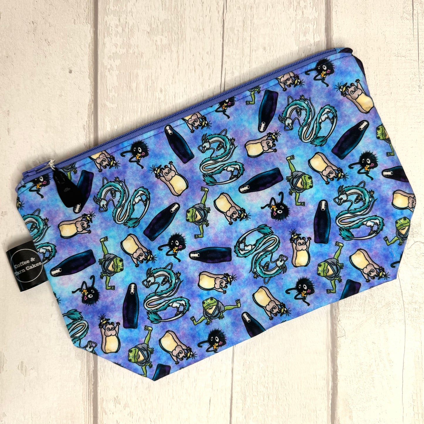 Spirited Friends Kaonashi Boh Zipped Project Bag - Large Size