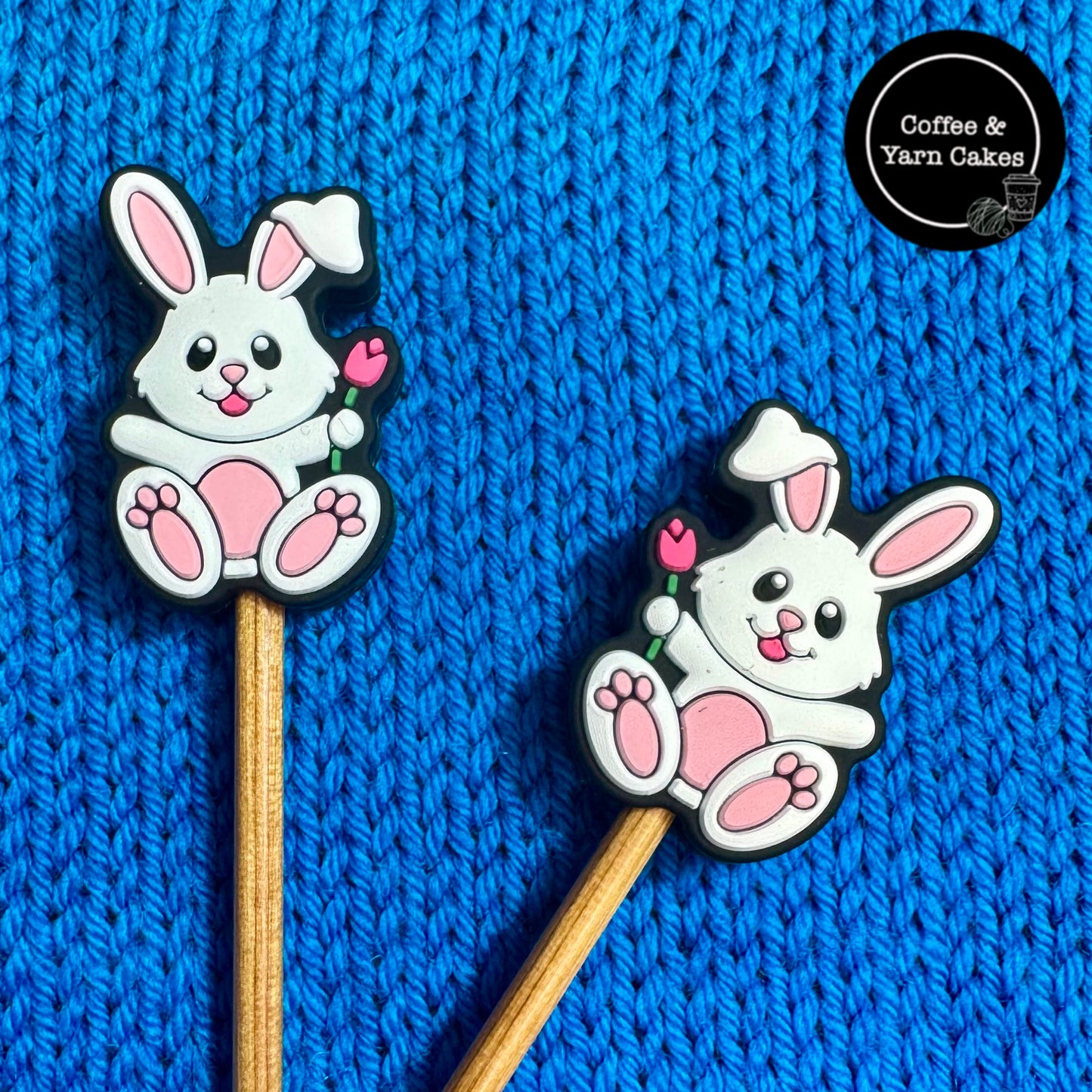 Spring Bunnies Rabbit Stitch Stoppers 1 Pair