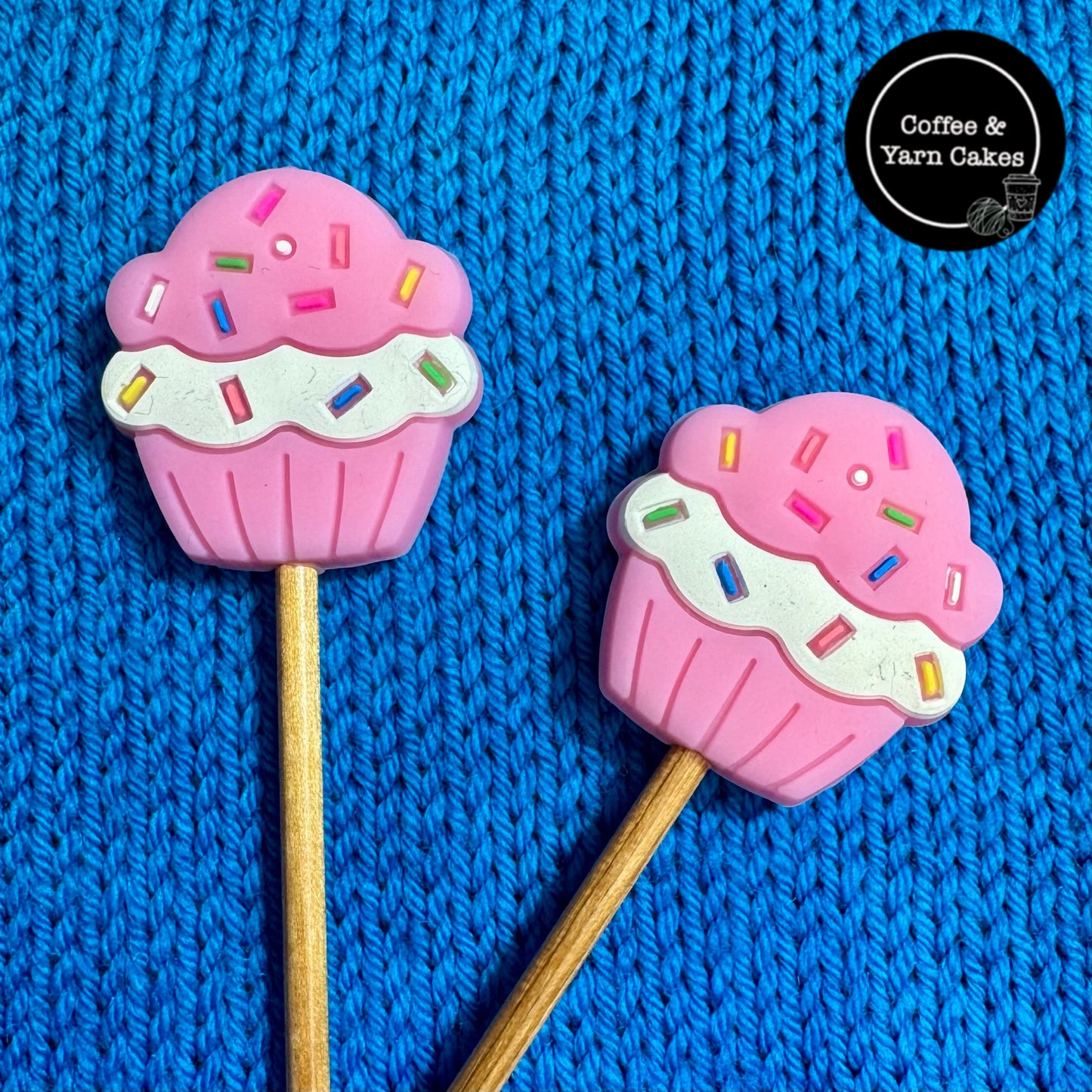Pink Cupcakes Stitch Stoppers 1 Pair