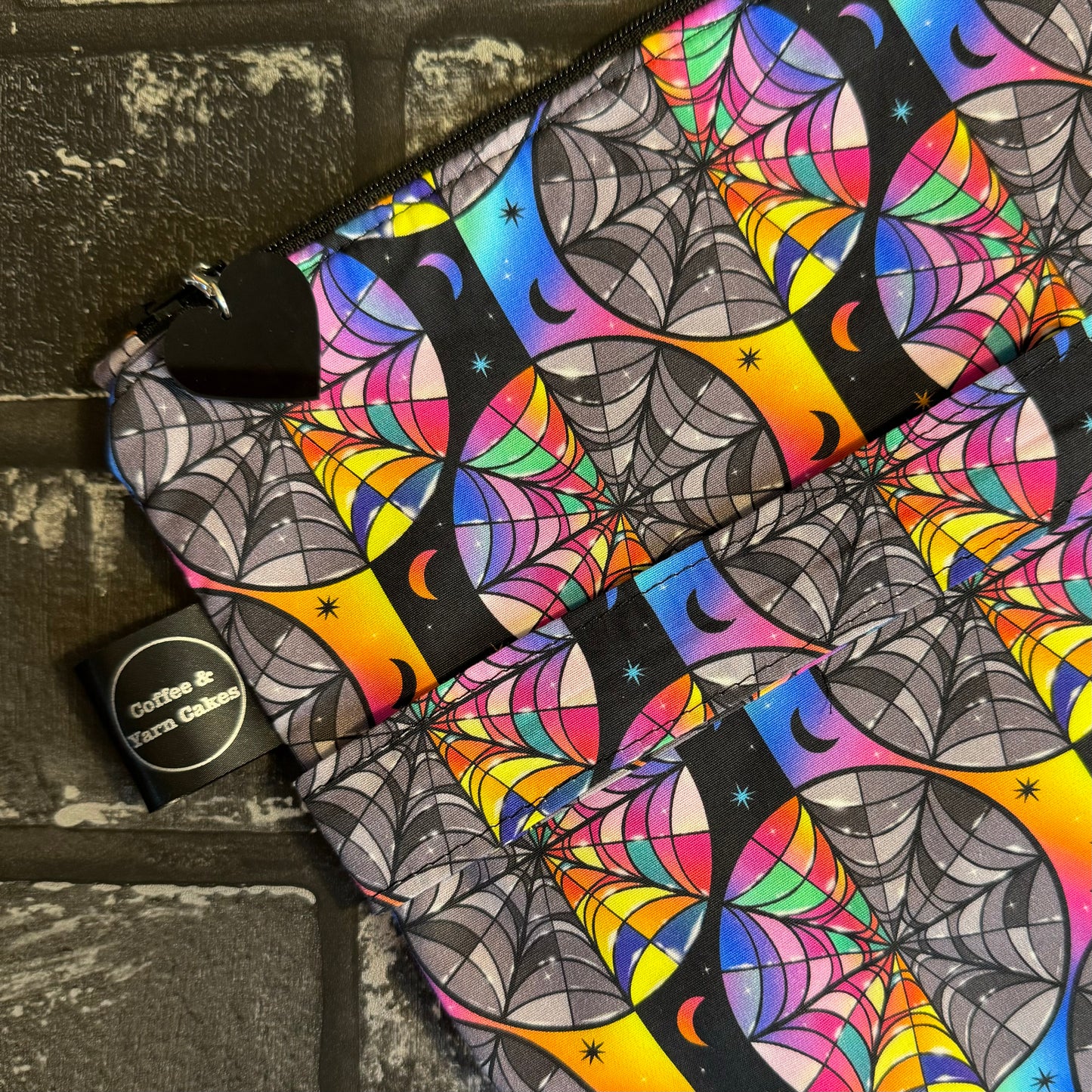 Projekttasche mit Reißverschluss „After The Rain Rainbow Clouds“ – groß