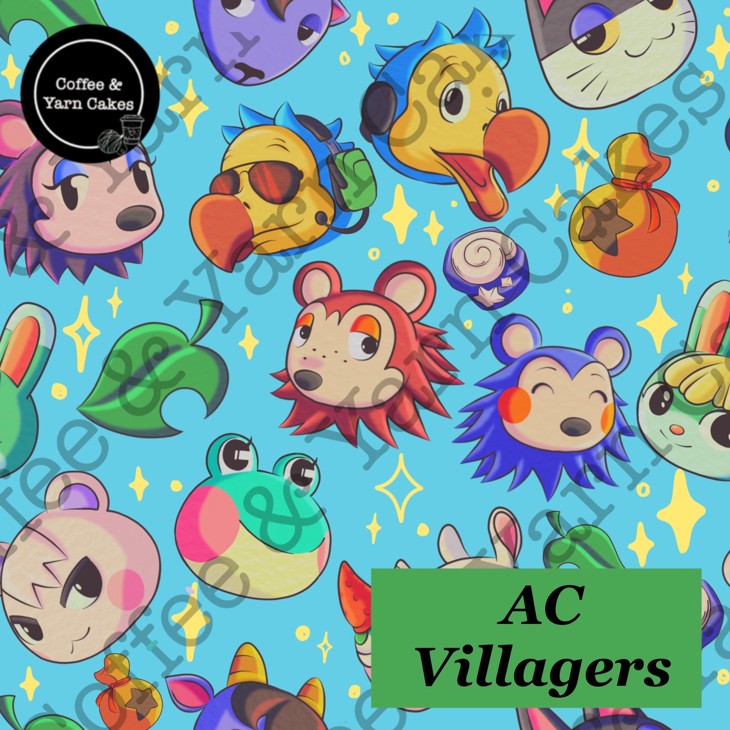 AC Villagers Zipped Project Bag - Small/Sock Size