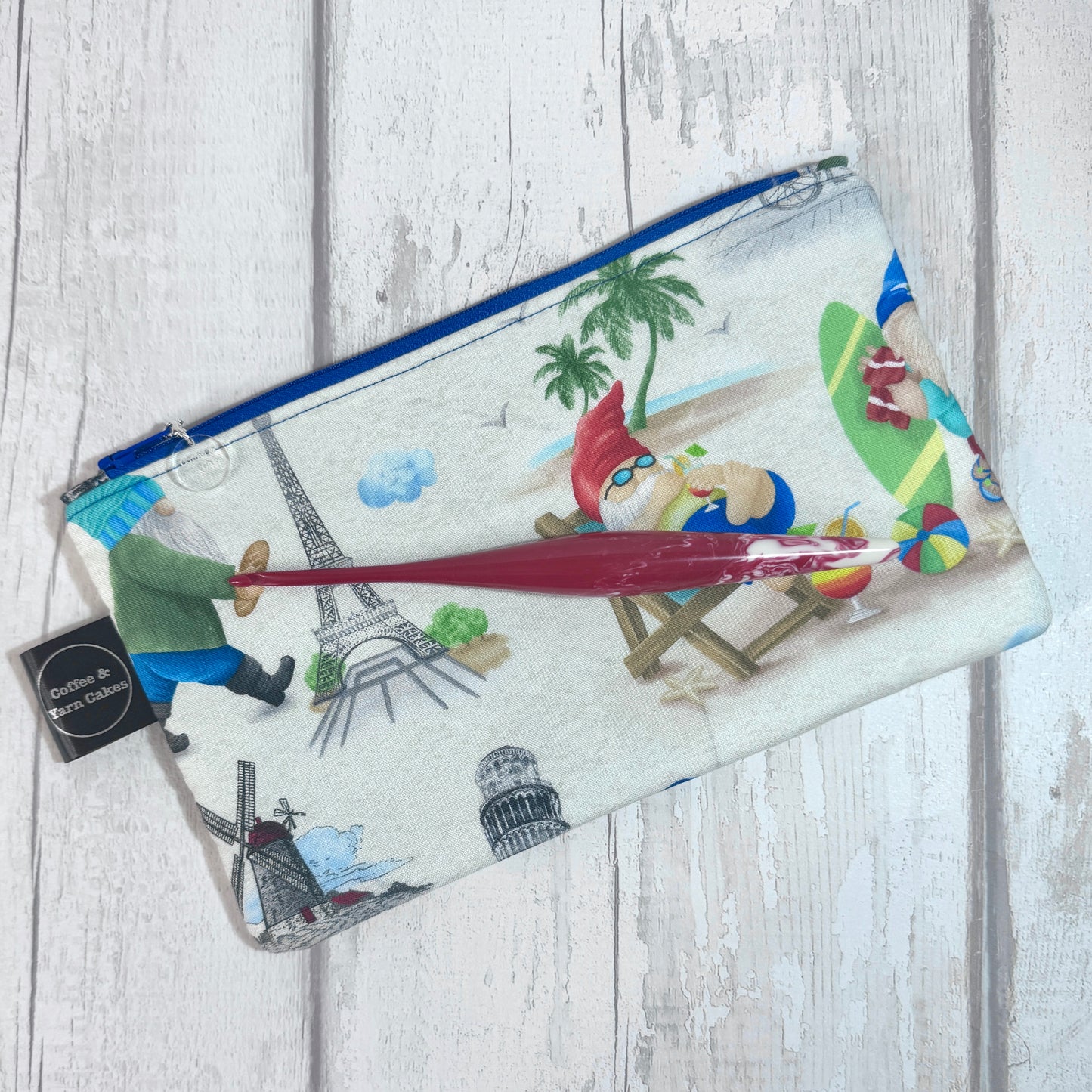 Travel Gnomes Zipped Notions Hook DPN Pouch/Case