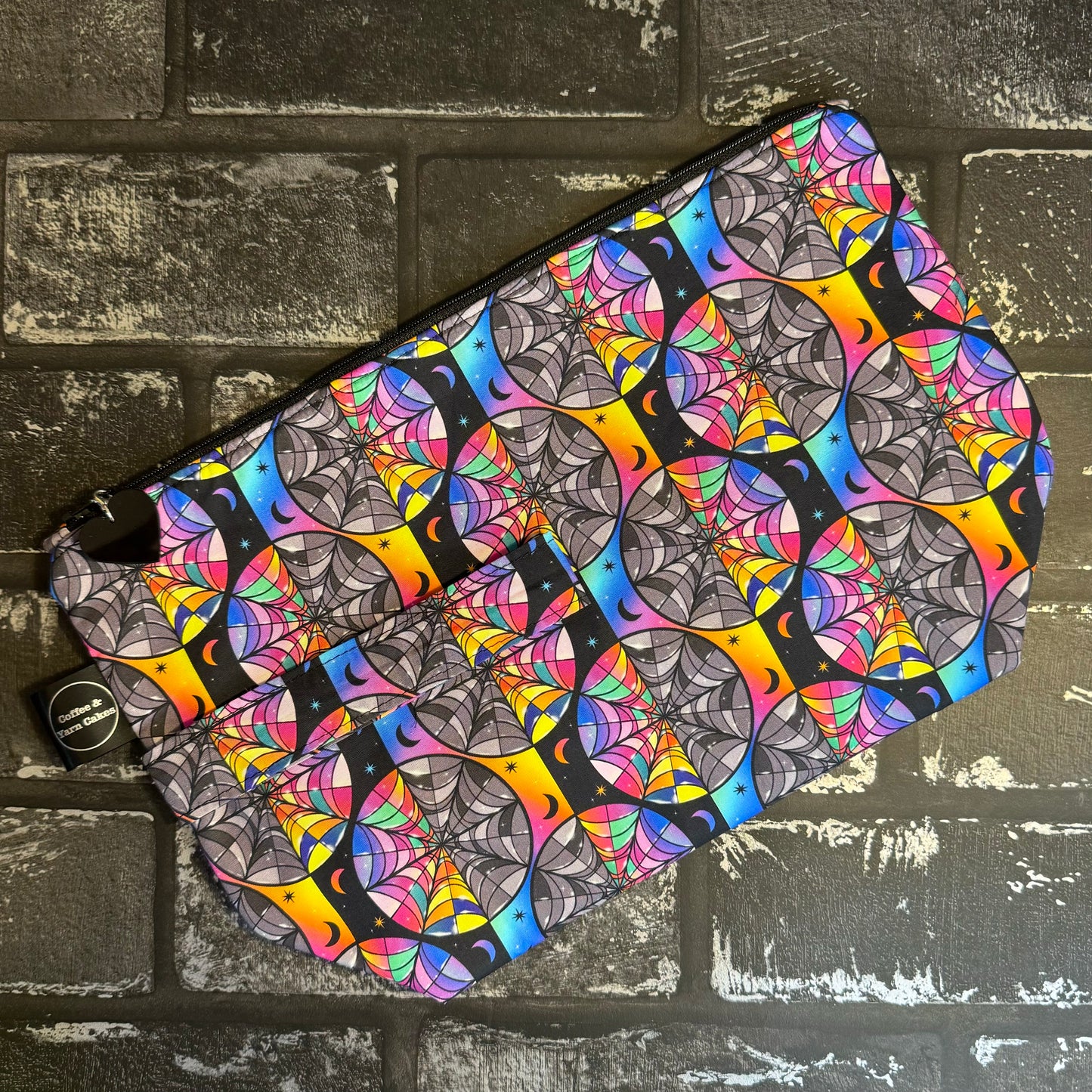 Projekttasche mit Reißverschluss „After The Rain Rainbow Clouds“ – groß