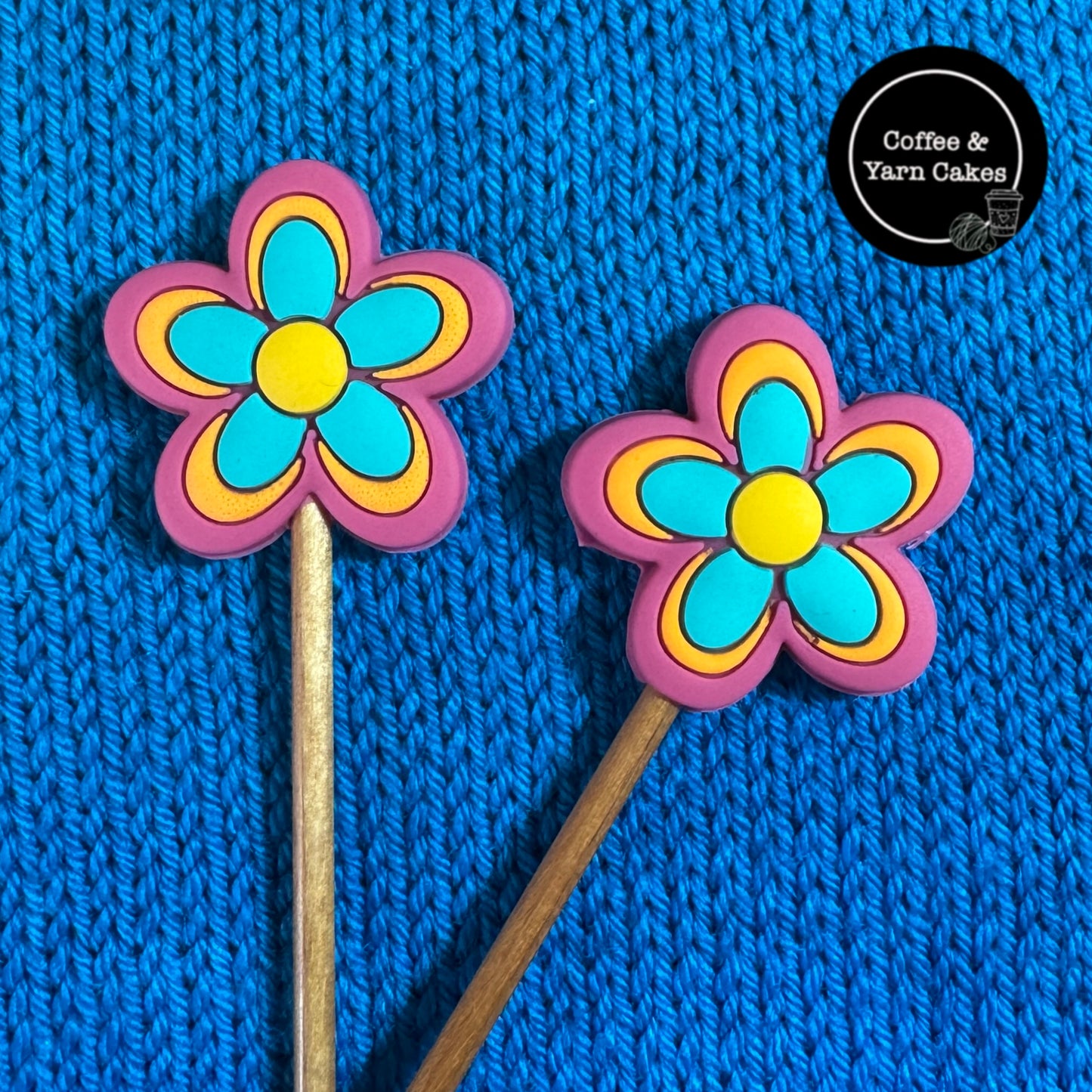 Retro Daisy Stitch Stoppers 1 Pair