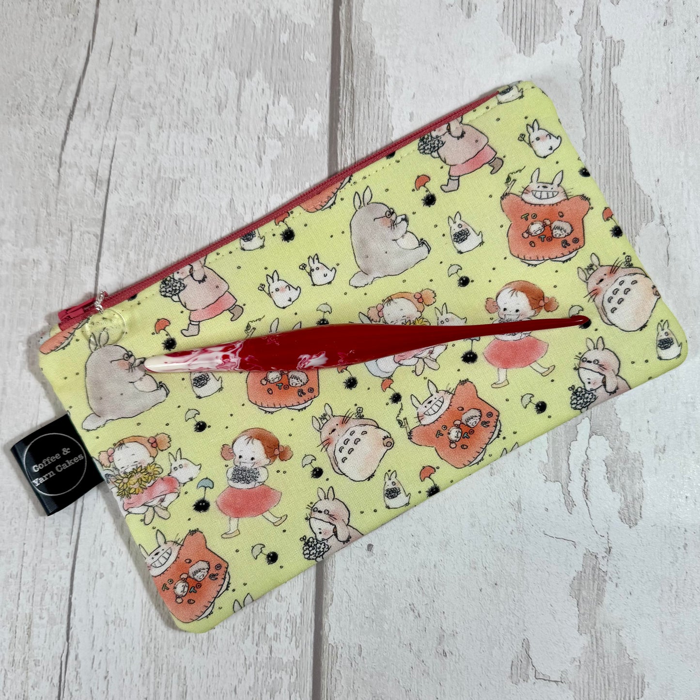 Sweater Totoro Zipped Notions Hook DPN Pouch/Case