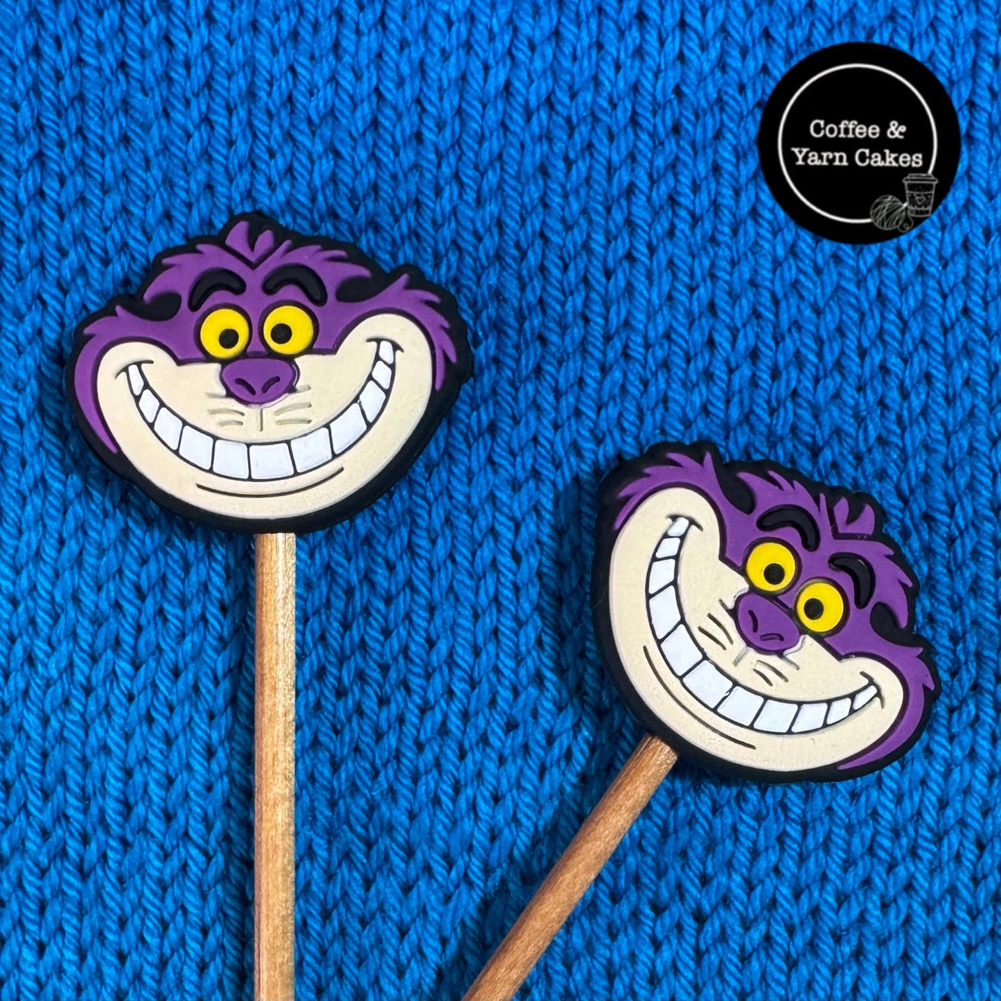 Cheshire Cat Wonderland Stitch Stoppers 1 Pair