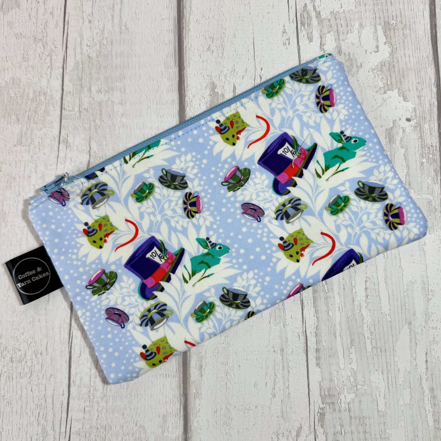 Curiouser 6pm Somewhere Wonderland Zipped Notions Hook DPN Pouch/Case