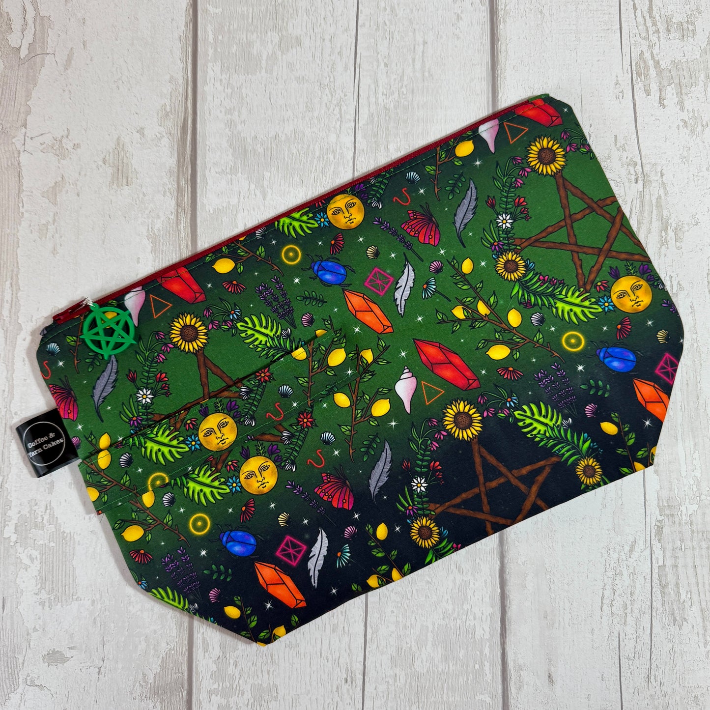 Summer Witch Zipped Project Bag - Large Size