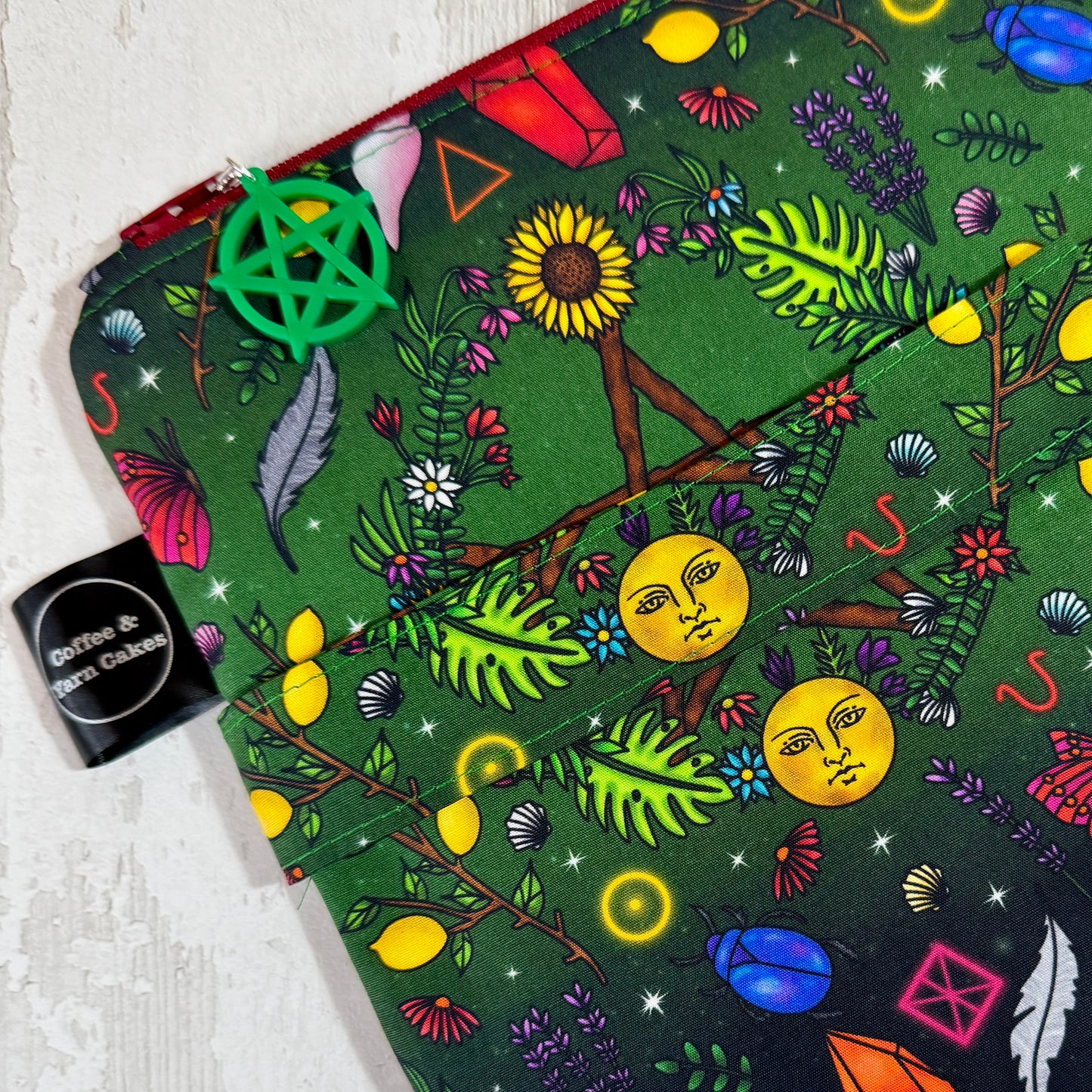 Summer Witch Zipped Project Bag - Large Size
