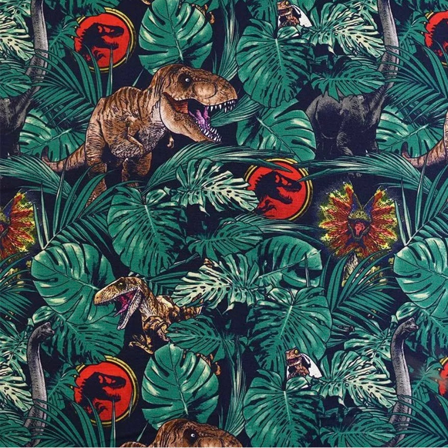 *Custom Order for Lucy* Jurassic Dinosaurs Zipped Project Bag - Large Size