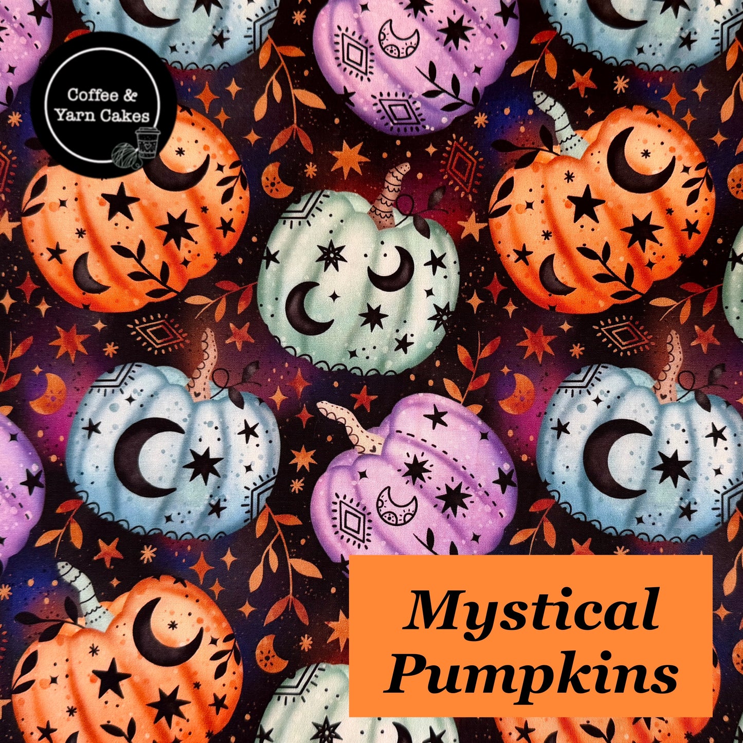 Mystical Pumpkins Zipped Project Bag - Small/Sock Size