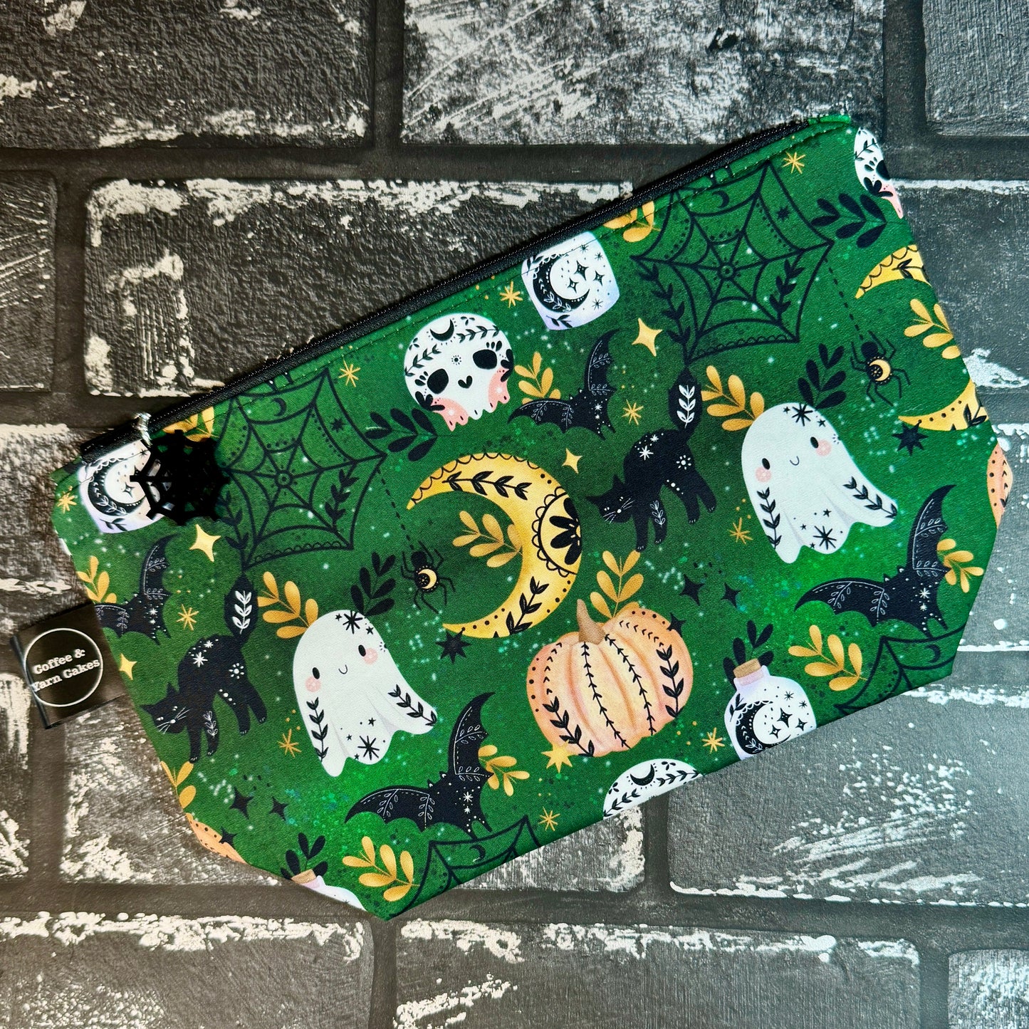 Spookaween Zipped Project Bag - Small/Sock Size