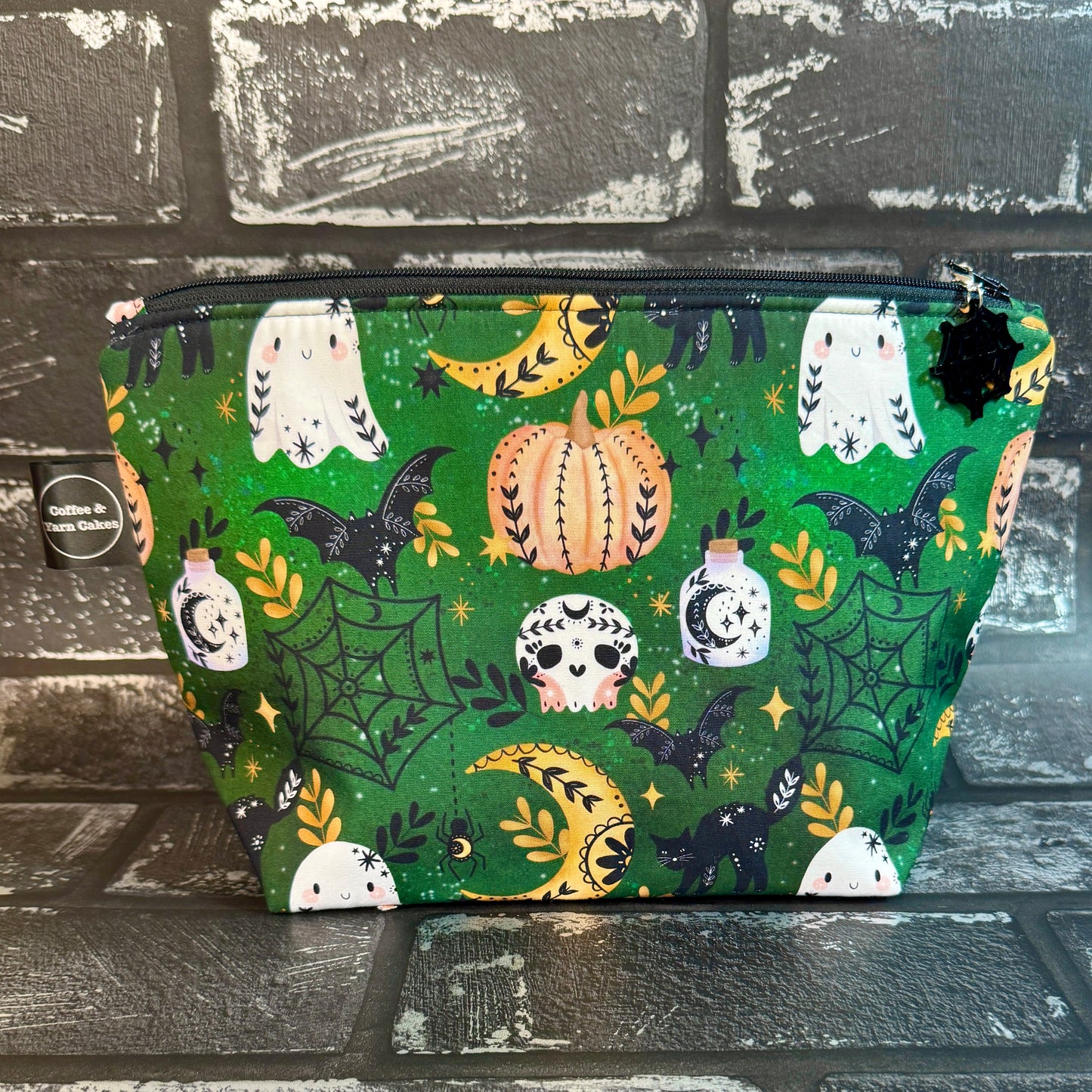 Spookaween Zipped Project Bag - Small/Sock Size