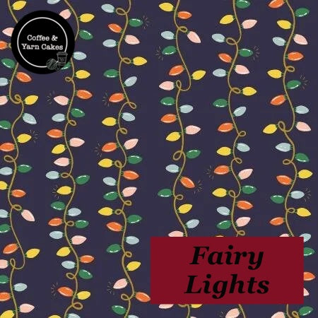 Fairy Lights Zipped Project Bag - Small/Sock Size