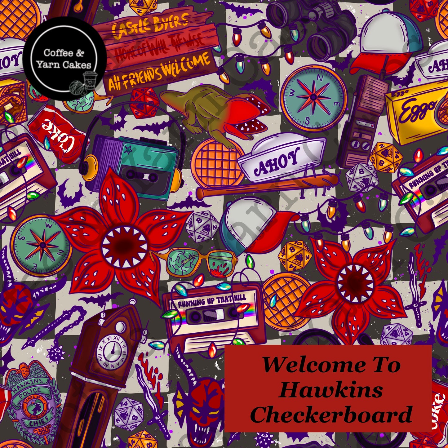 Pochette/étui à crochets zippés pour accessoires de jardin Forest Journal Mushrooms