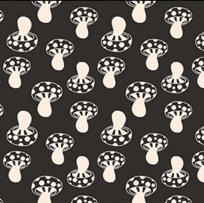 Monochrome Mushies Pilze Reißverschluss-Notions Haken DPN Beutel/Hülle