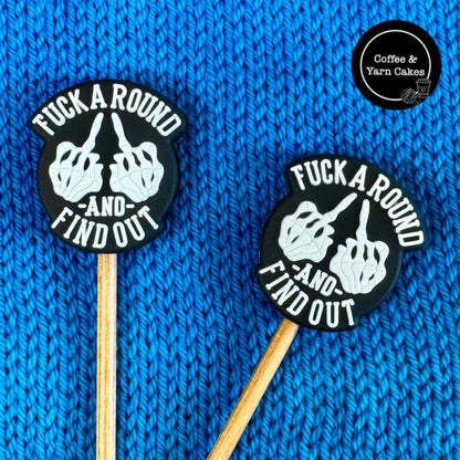 Fuck Around and Find out Sweary Stitch Stoppers 1 Pair