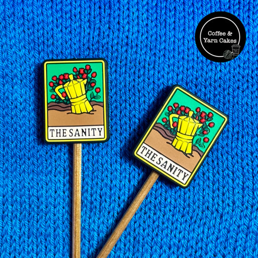 Coffee The Sanity Tarot Card Stitch Stoppers 1 Pair