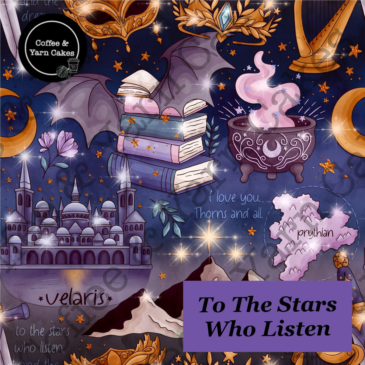 To The Stars Who Listen Zipped Notions Hook DPN Pouch/Case