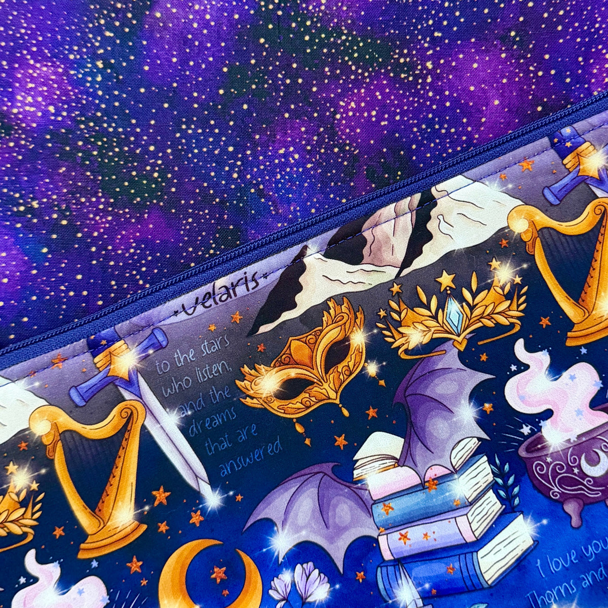 To The Stars Who Listen Zipped Notions Hook DPN Pouch/Case