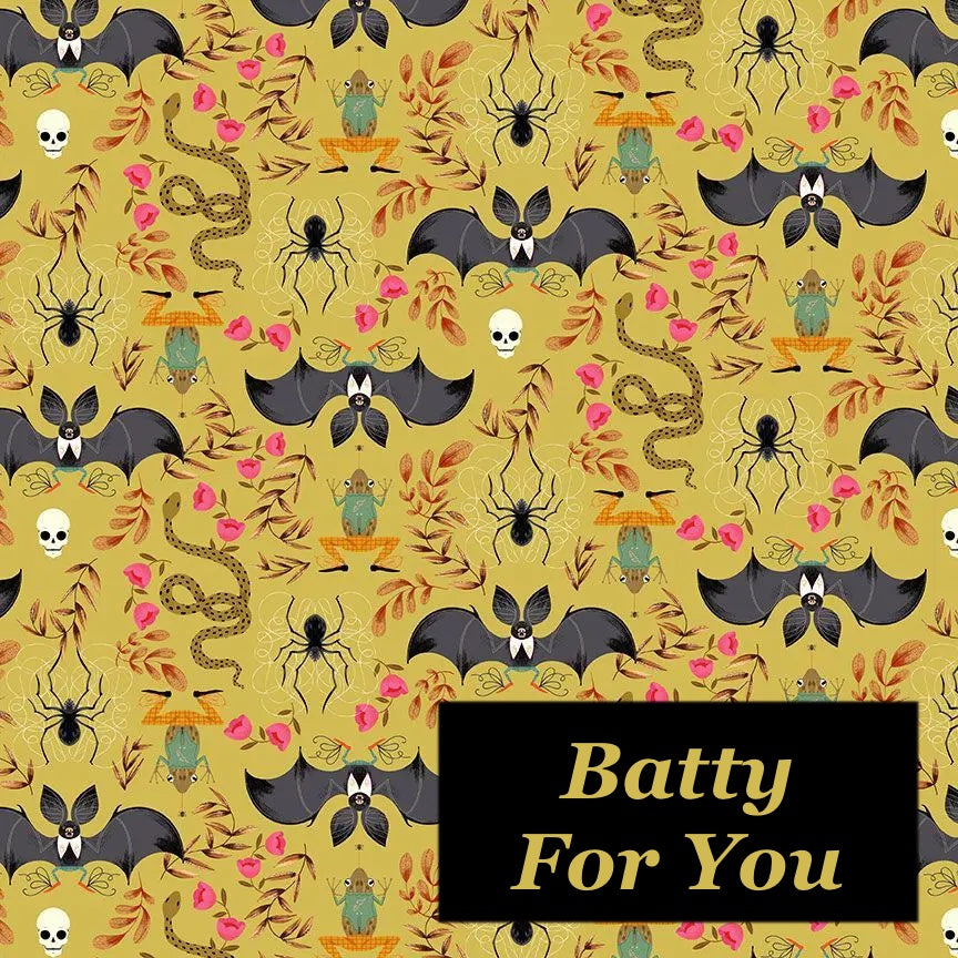 Batty For You Drawstring Project Bag - Large/Extra Large