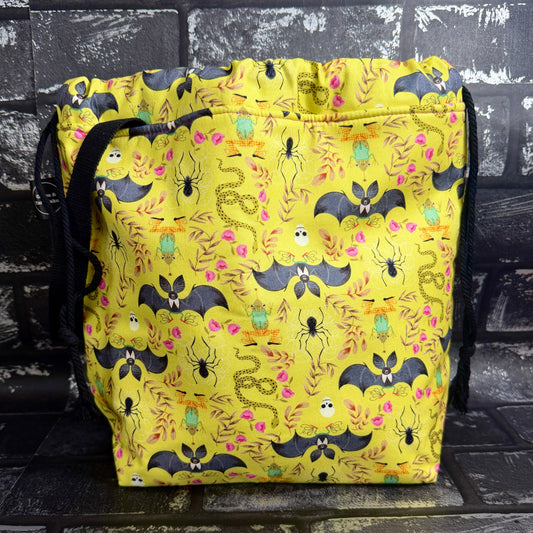 Batty For You Drawstring Project Bag - Large/Extra Large