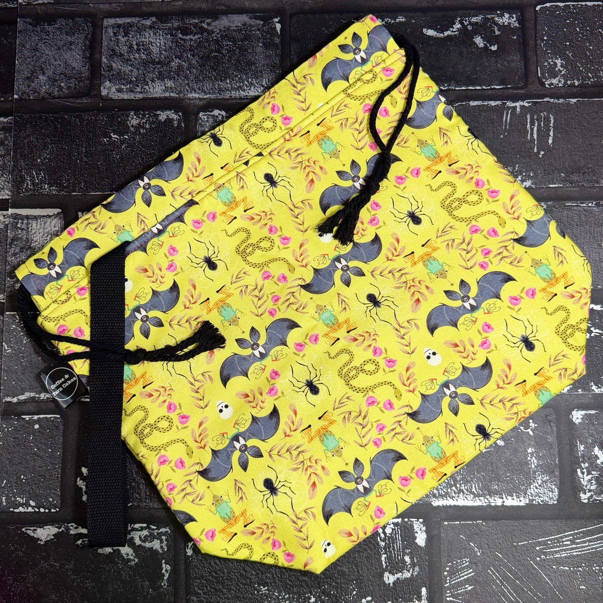 Batty For You Drawstring Project Bag - Large/Extra Large