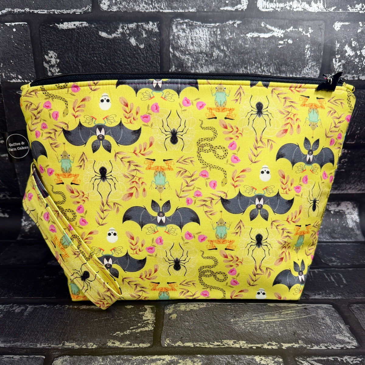 Batty For You Zipped Project Bag - Large Size