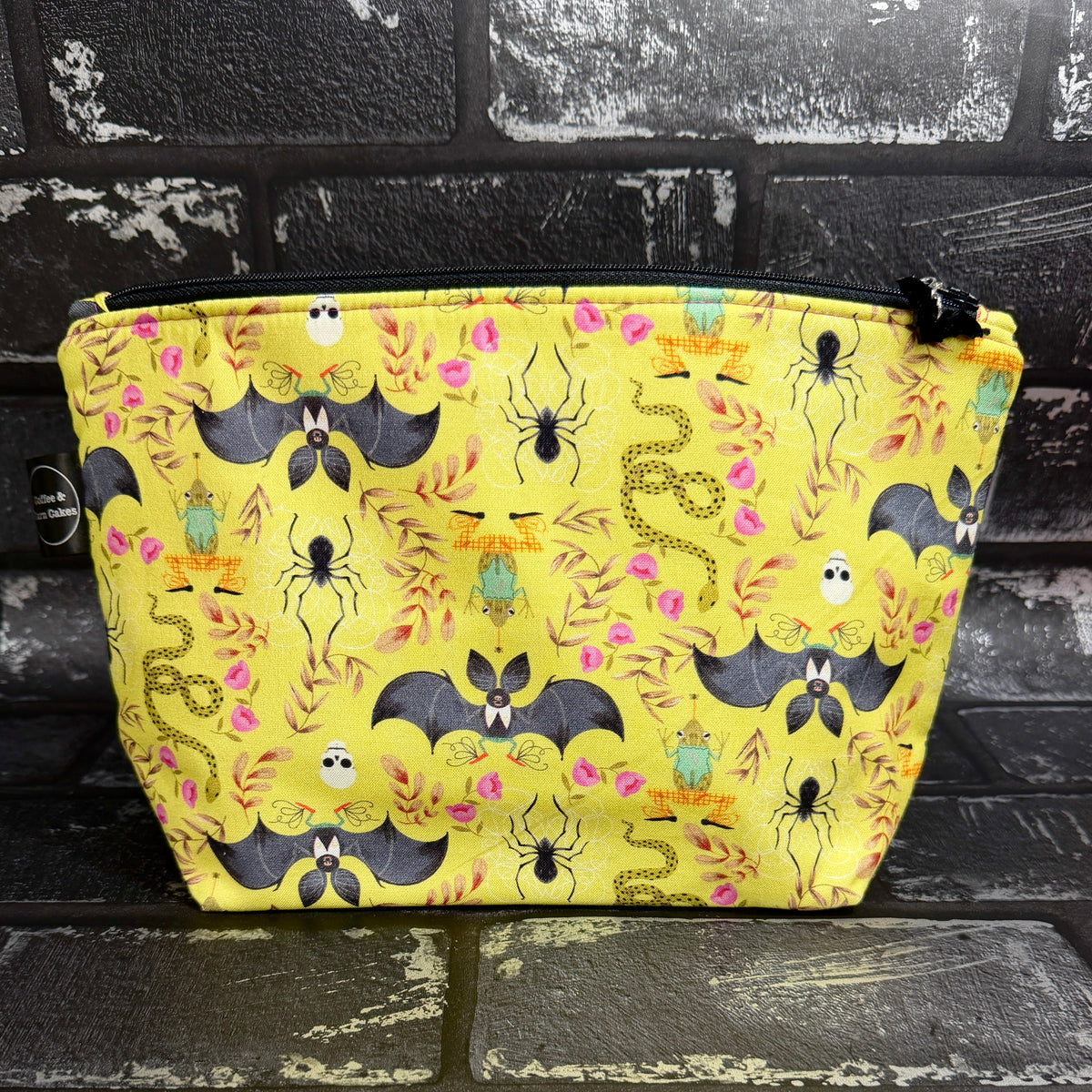 Batty For You Zipped Project Bag - Small/Sock Size