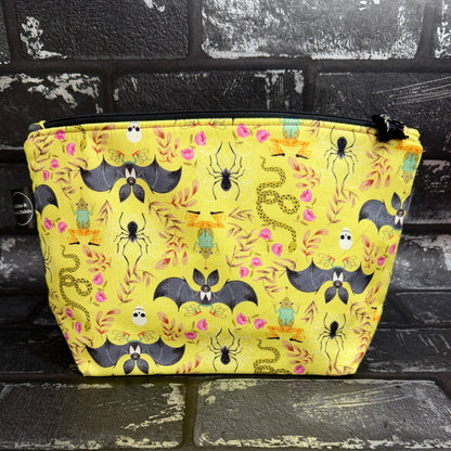 Batty For You Zipped Project Bag - Small/Sock Size