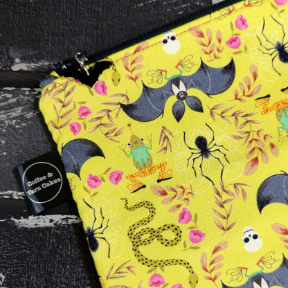 Batty For You Zipped Project Bag - Small/Sock Size