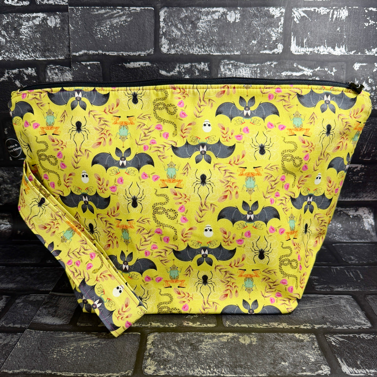 Batty For You Zipped Project Bag - Extra Large Size