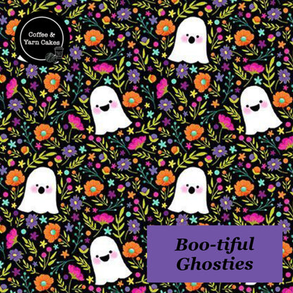 Boo-tiful Ghosties Zipped Project Bag - Large Size