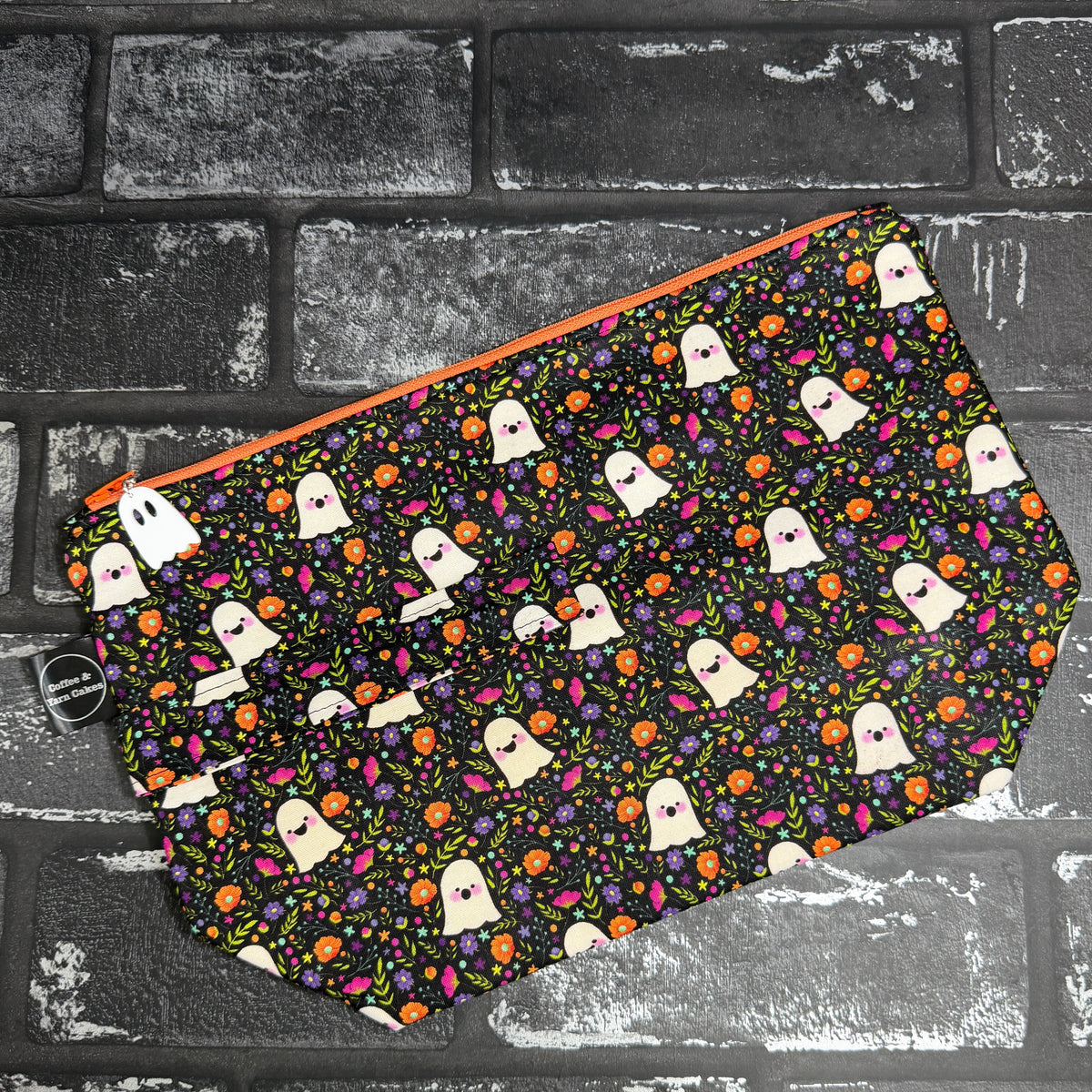 Boo-tiful Ghosties Zipped Project Bag - Large Size