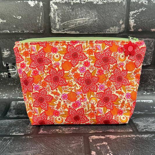 Cottagecore Demogorgon Zipped Project Bag - Small/Sock Size