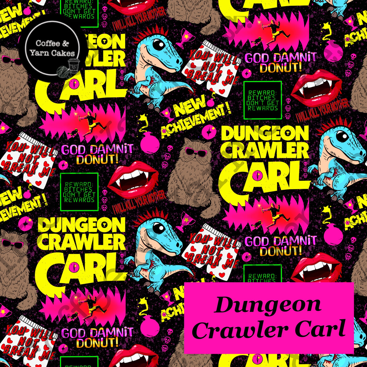 Dungeon Crawler Carl Zipped Project Bag - Extra Large Size