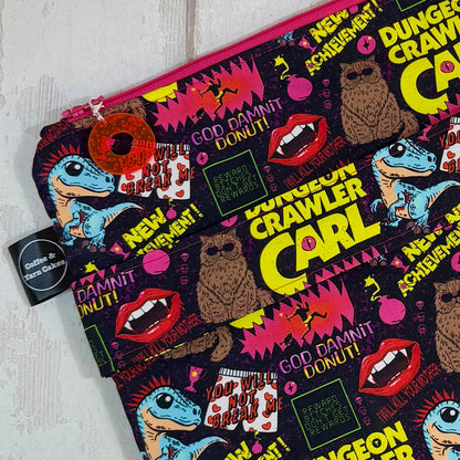 Dungeon Crawler Carl Zipped Project Bag - Extra Large Size