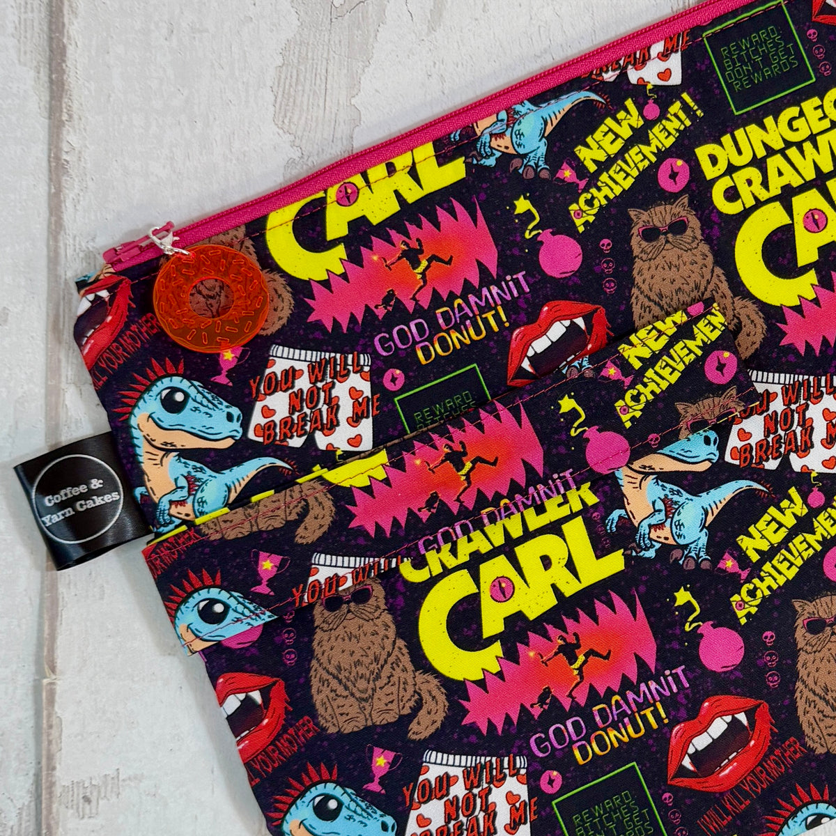 Dungeon Crawler Carl Zipped Project Bag - Large Size