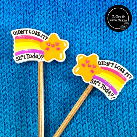 Didn't Lose My Shit Today Gold Star Stitch Stoppers 1 Pair