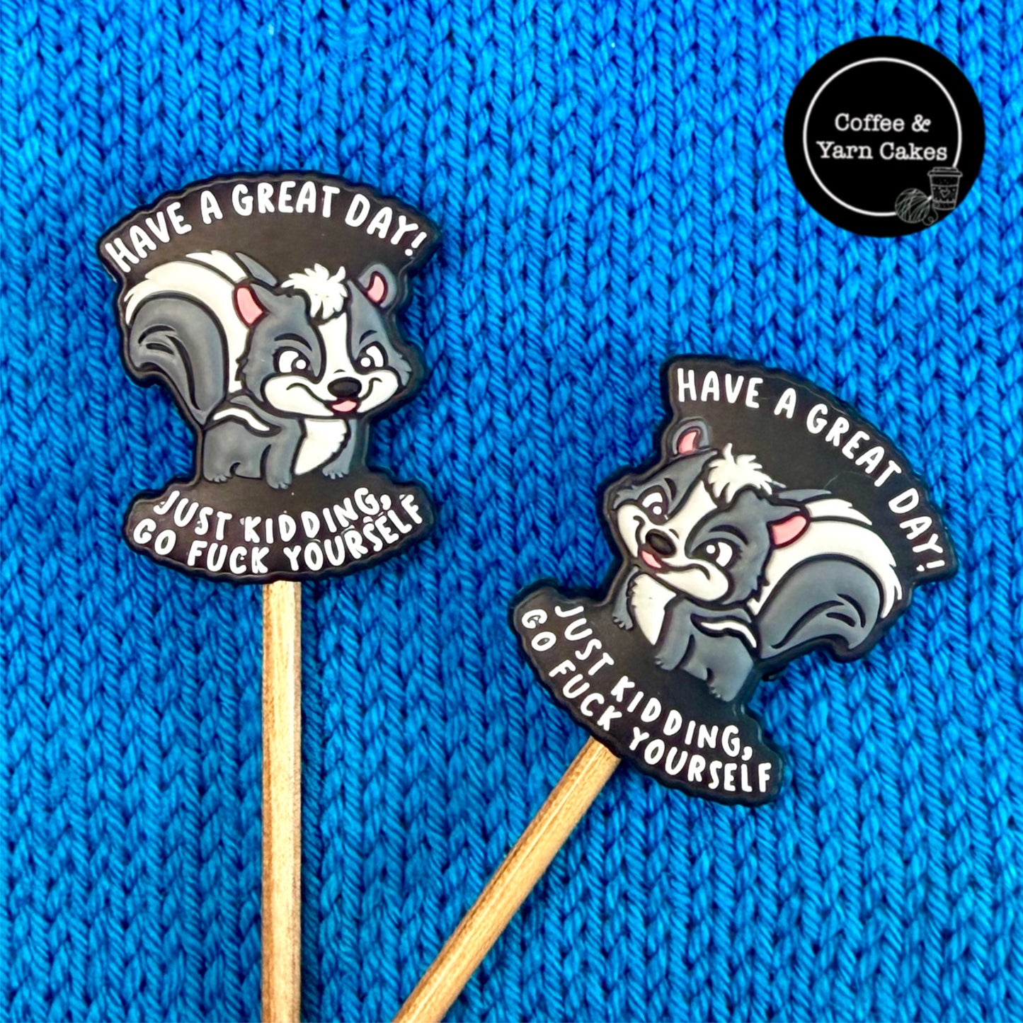Go Fuck Yourself Skunk Stitch Stoppers 1 Pair