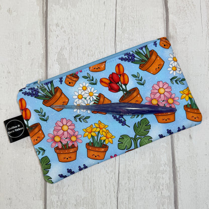 Pochette/étui à crochets zippés pour accessoires de jardin Forest Journal Mushrooms