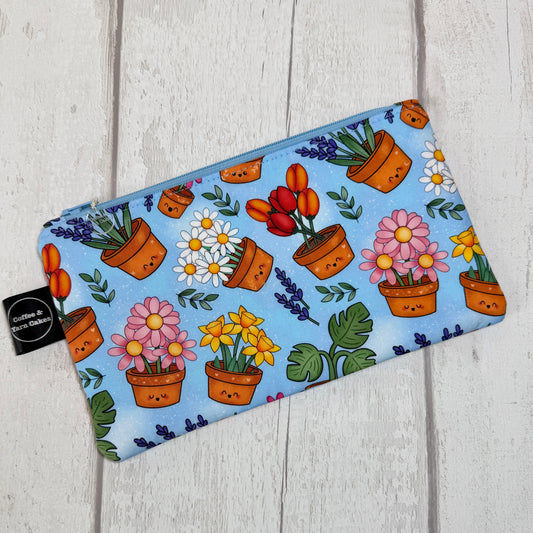 Happy Plants Zipped Notions Hook DPN Pouch/Case
