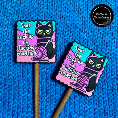 Shut The Fuck Up, I’m Fucking Counting Cat Stitch Stoppers 1 Pair