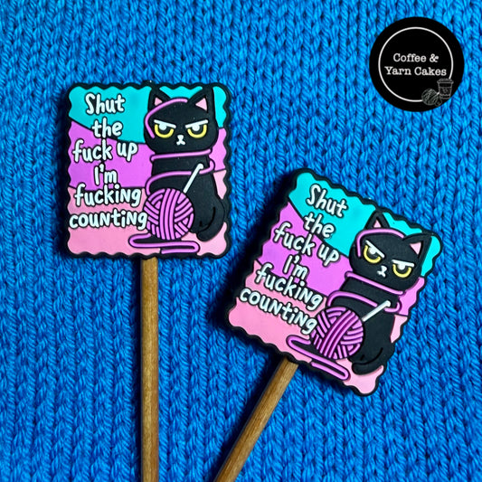 Shut The Fuck Up, I’m Fucking Counting Cat Stitch Stoppers 1 Pair