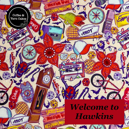 Welcome To Hawkins Zipped Fabric Pyramid Notions Pouch