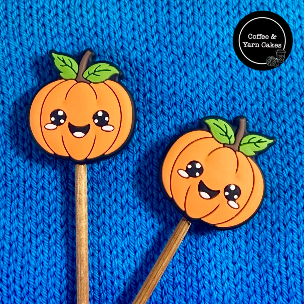Happy Pumpkins Stitch Stoppers 1 Pair