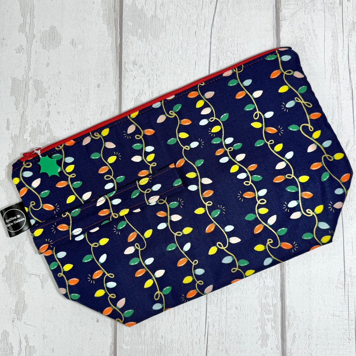 Fairy Lights Zipped Project Bag - Large Size