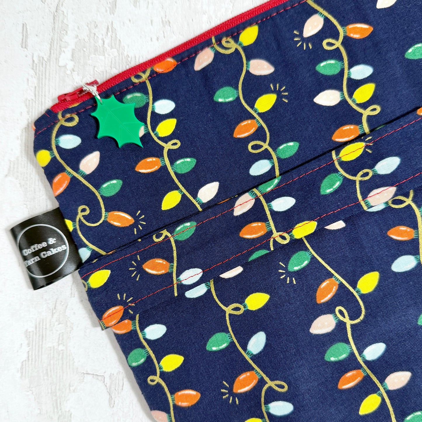 Fairy Lights Zipped Project Bag - Large Size