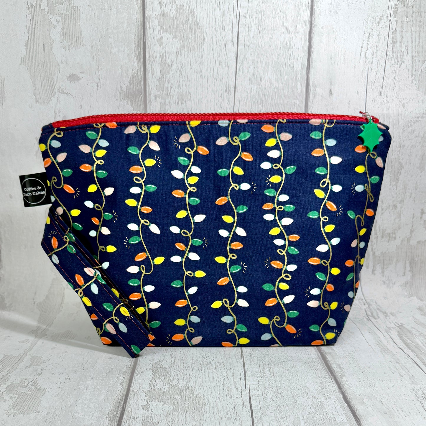 Fairy Lights Zipped Project Bag - Large Size