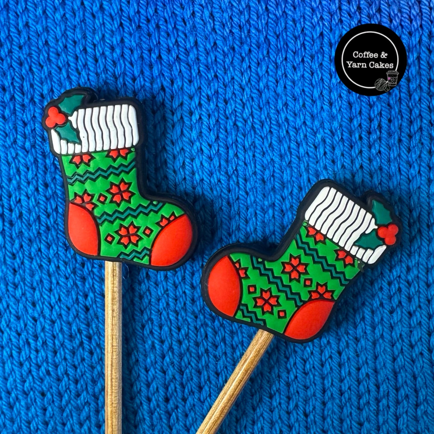 Christmas Stockings Festive Stitch Stoppers 1 Pair